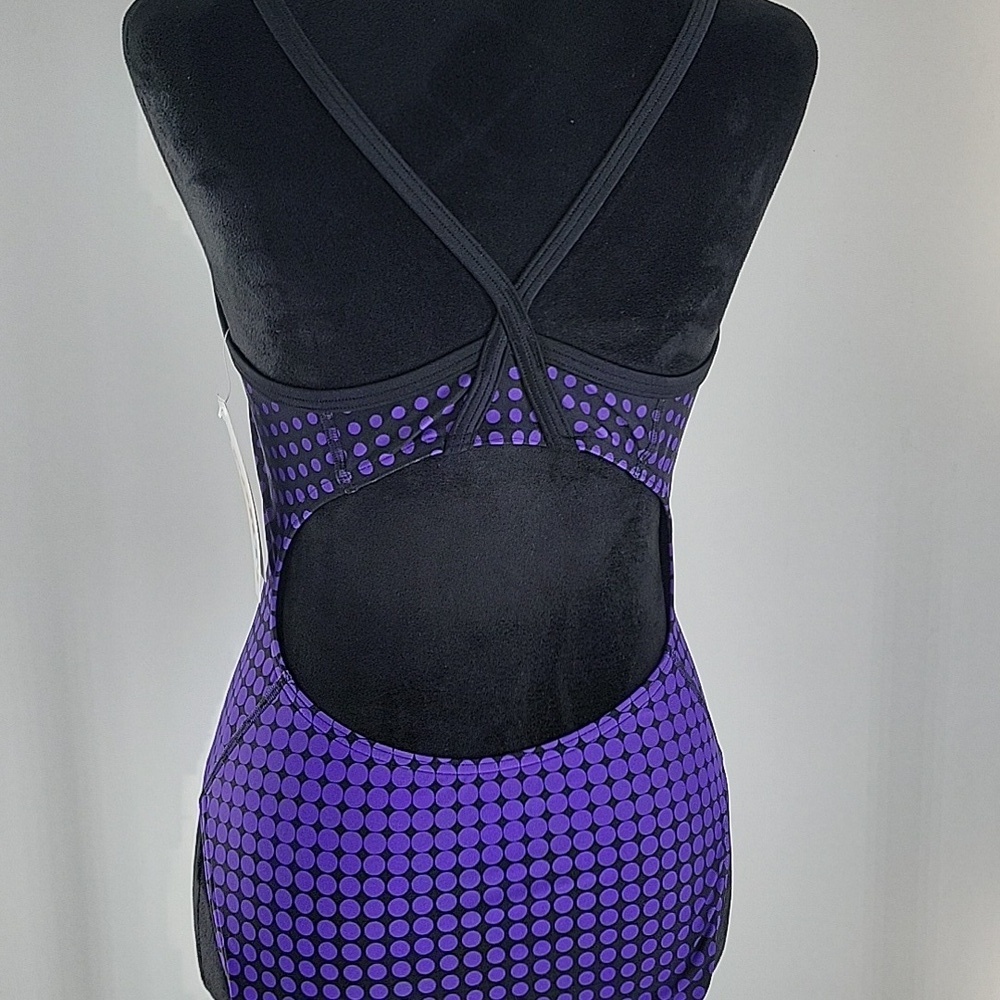 Women's Black and Purple Competition Swimwear NWT - Picture 14 of 16